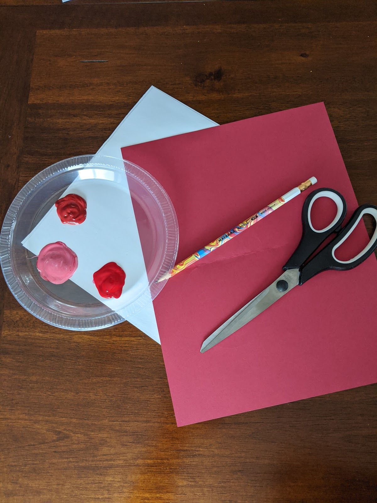 Negative Space Hearts Valentine's Day Craft For Kids